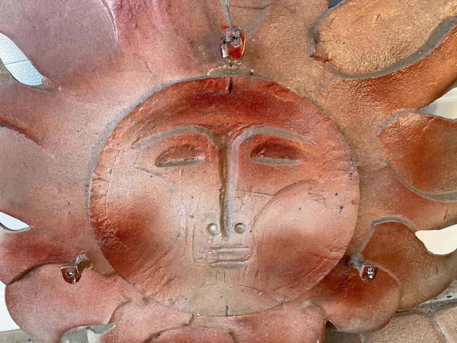 Large Metal Sun Garden Wall Plaque [Photo 7]