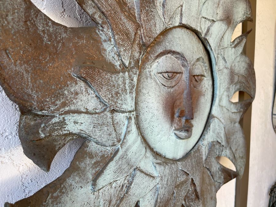 Large Metal Sun Garden Wall Plaque [Photo 5]