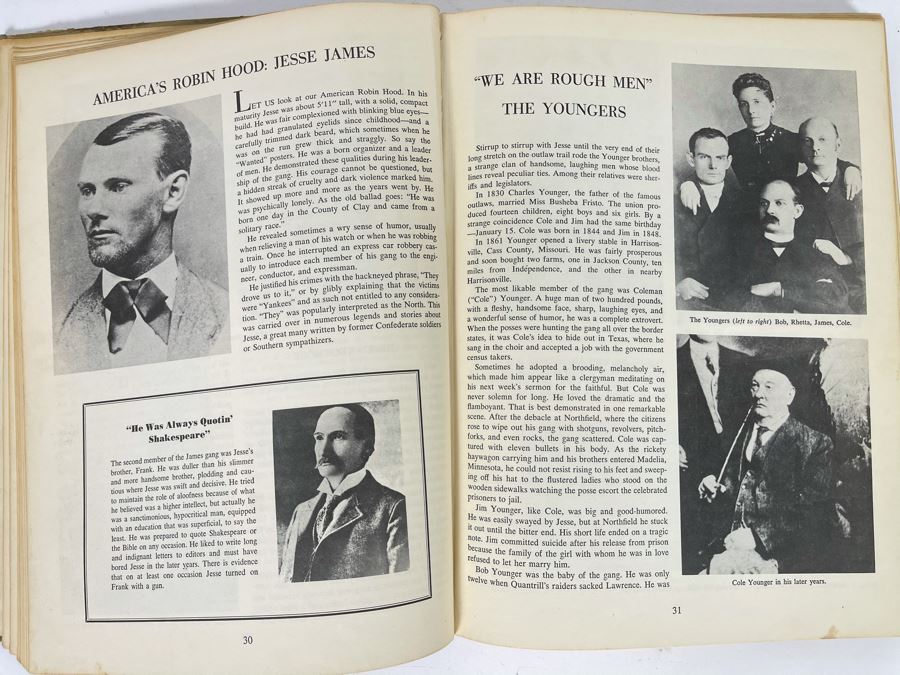 Signed First Printing Edition Book Pictorial History Of The Wild West Signed By James D. Horan [Photo 11]