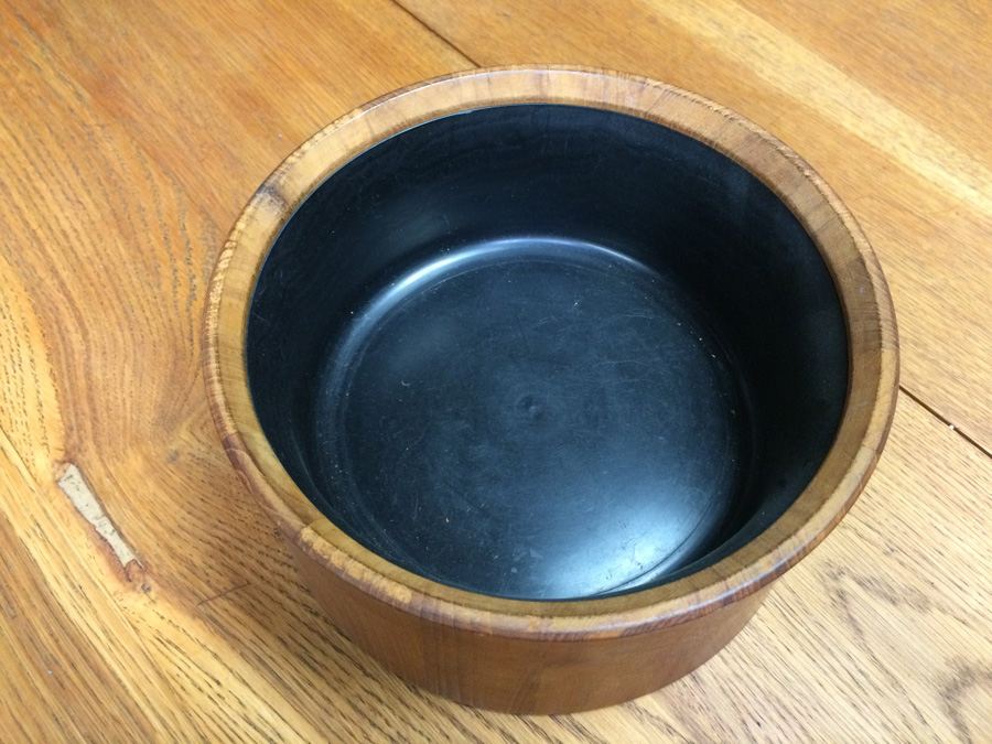 DANSK Designs Denmark Teak Ice Bucket - 9' in Diameter [Photo 2]