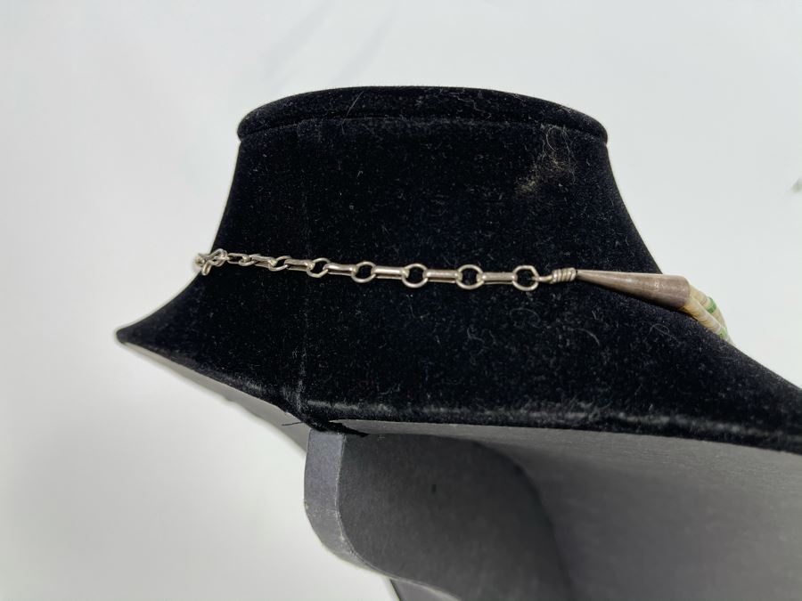 Four Strand Native American Lapis Lazuli, Coral And Turquoise Beaded Necklace 30'L [Photo 8]