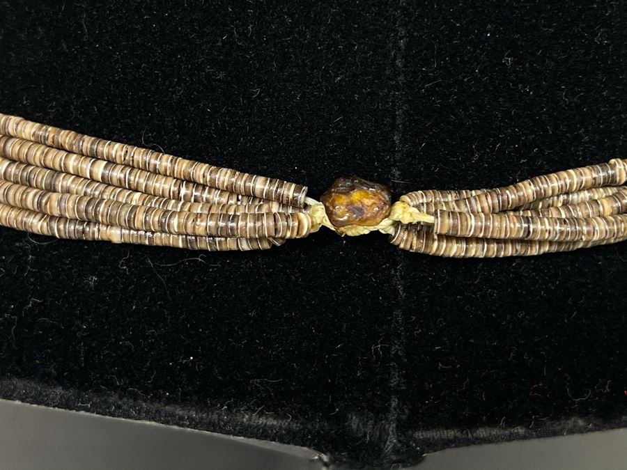 Five Strand Native American Multi-Colored Stone Beaded Necklace 30'L [Photo 13]