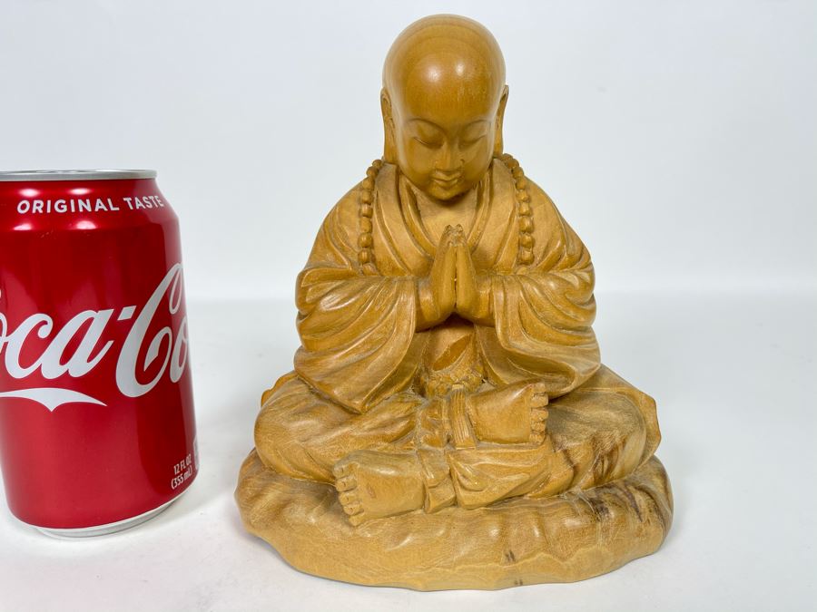 Wooden Carved Buddha Statue From Indonesia 7H [Photo 9]