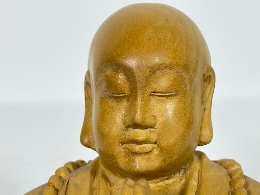 Wooden Carved Buddha Statue From Indonesia 7H [Photo 7]