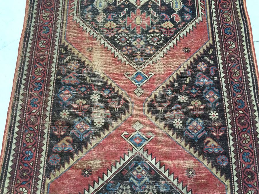 Pictorial Tribal Rug Runner 3' x 8' [Photo 7]