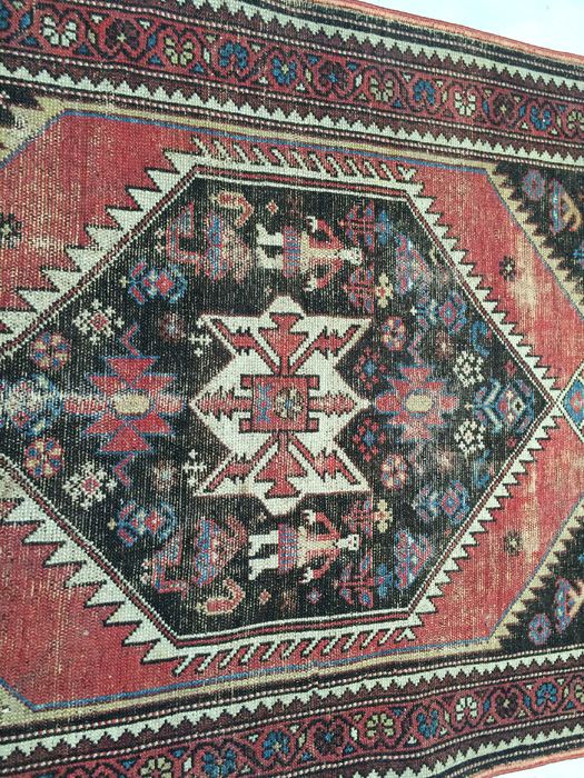Pictorial Tribal Rug Runner 3' x 8' [Photo 2]