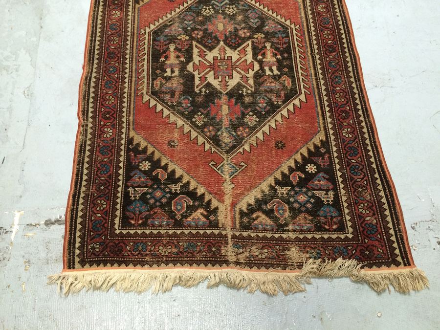Pictorial Tribal Rug Runner 3' x 8' [Photo 5]