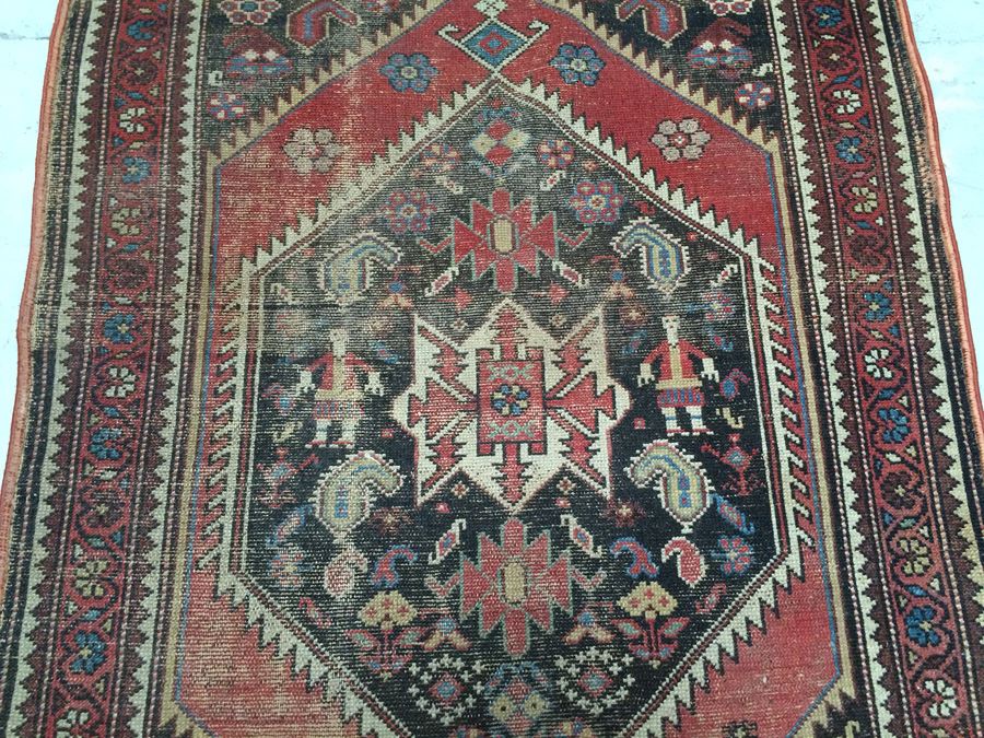 Pictorial Tribal Rug Runner 3' x 8' [Photo 8]