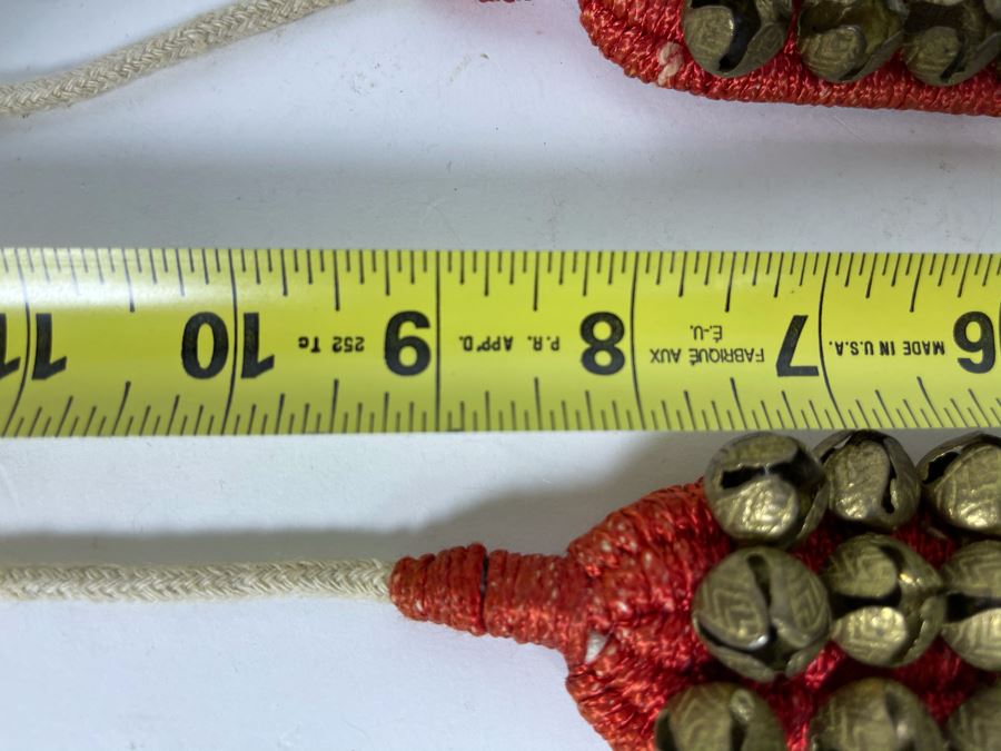 Pair Of Native American Dance Ankle Bells (9'L Not Measuring String) [Photo 6]