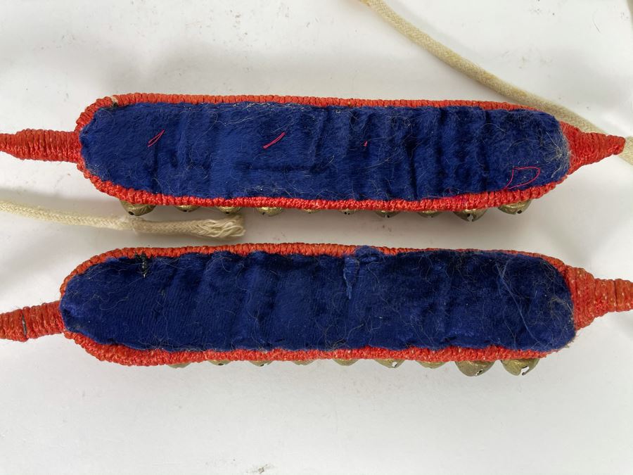 Pair Of Native American Dance Ankle Bells (9'L Not Measuring String) [Photo 5]