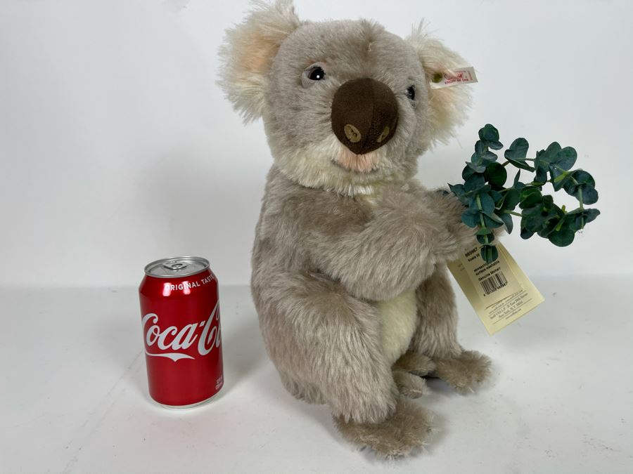 Signed Original Steiff Koala Bear With Tags Signed By The President Of Steiff Paul H. Johnson 13H [Photo 10]