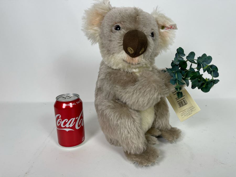 Signed Original Steiff Koala Bear With Tags Signed By The President Of Steiff Paul H. Johnson 13H [Photo 11]