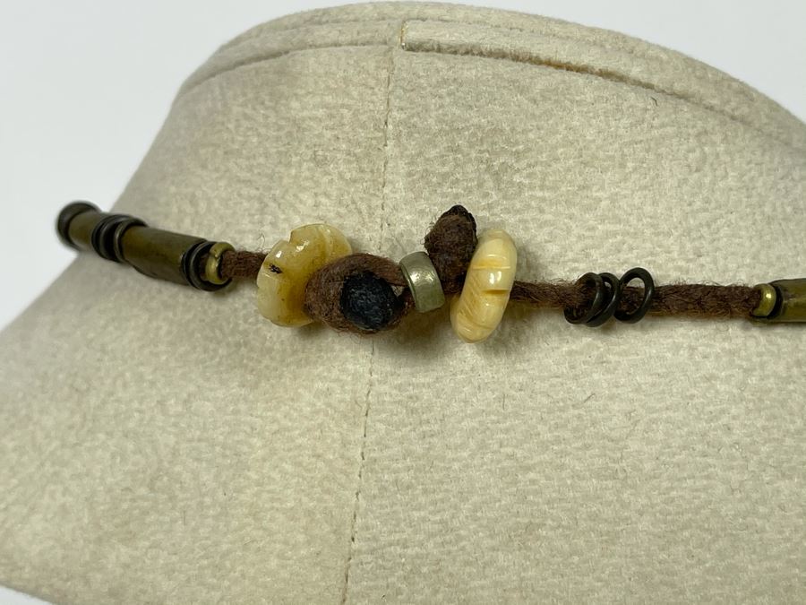 Vintage Turquoise Choker Necklace 15'L [Photo 14]