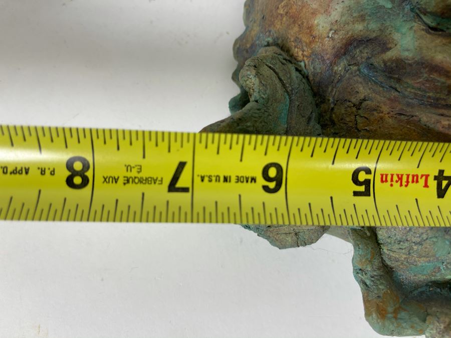 Original Signed Clay Face Mask Sculpture Signed Enovelo 7W X 10H [Photo 11]