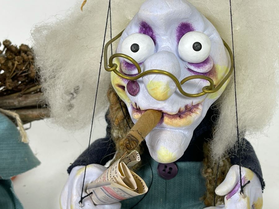 Pair Of Vintage Czech Marionettes Puppets [Photo 6]