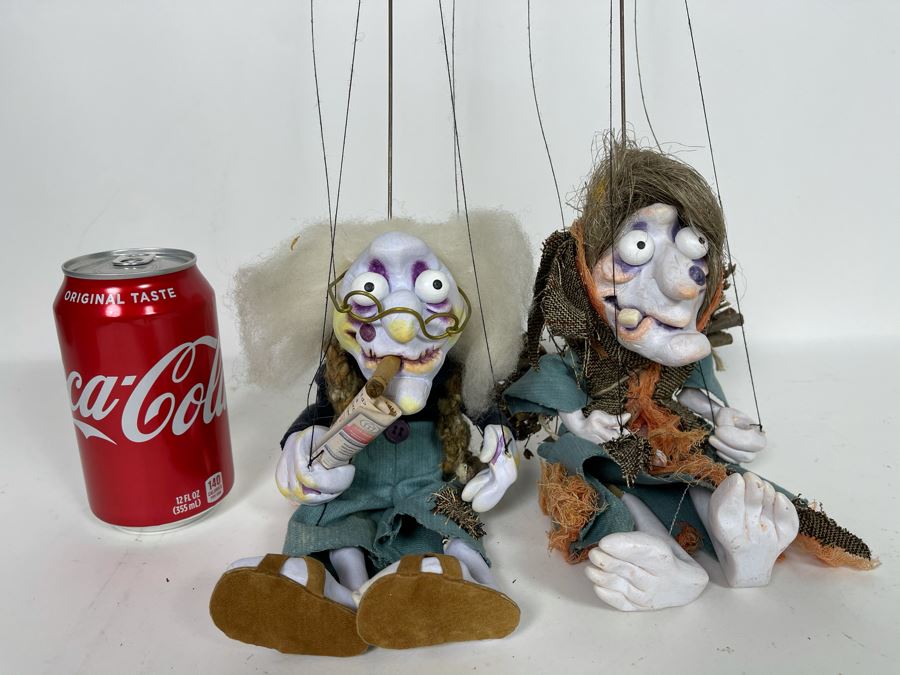 Pair Of Vintage Czech Marionettes Puppets [Photo 3]