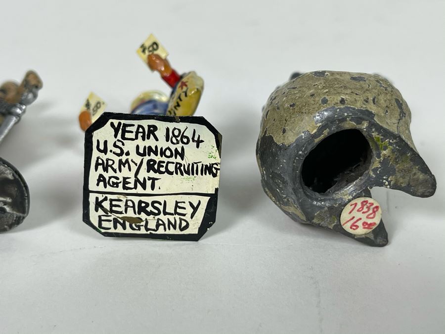 Set Of Three Vintage Small Metal Miniature Hand Painted Figurines [Photo 12]