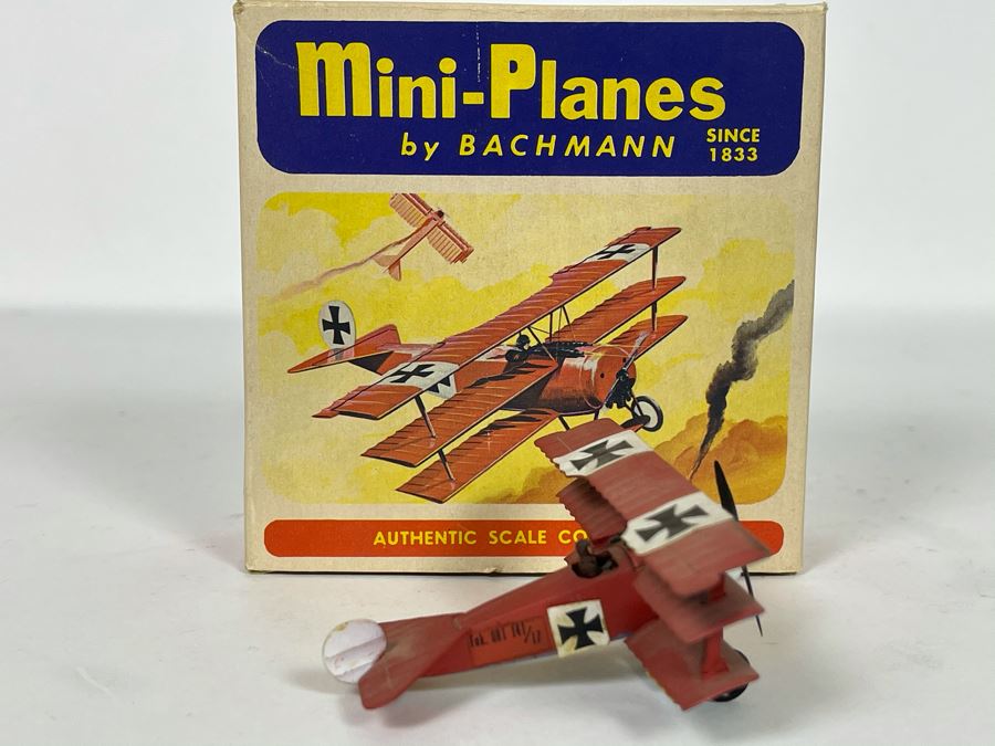 Bachmann Mini-Planes Authentic Scale Fokker DR-1 Red Baron German Model Plane With Box