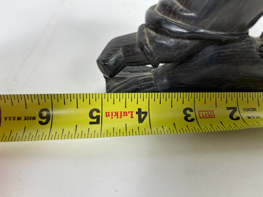 Vintage Haida Argillite Black Stone Carving Sculpture - From Island Off The Coast Of British Columbia Canada 5W X 5H [Photo 11]