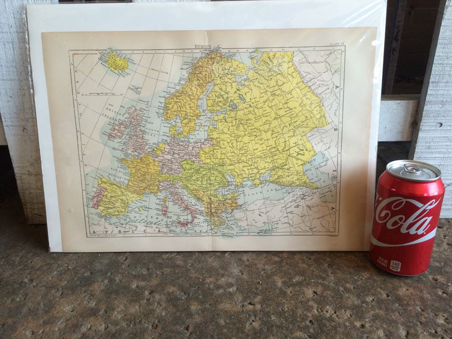 Vintage Map of Europe [Photo 9]