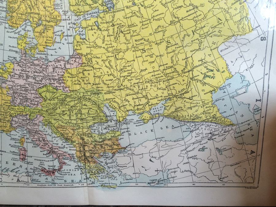 Vintage Map of Europe [Photo 5]