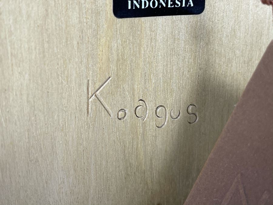 Balinese Mother Earth Crocodile Wooden Carved Mask By Komang Agus Novica Collection Indonesia 10W X 11H [Photo 12]