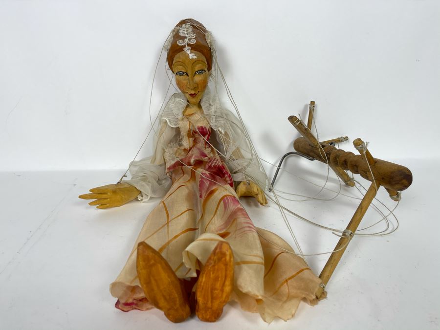 Original Czech Hand Carved Wooden Marionette Puppet 20L [Photo 5]