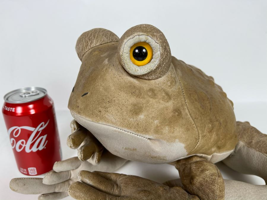 Hand Signed Charleen Kinser Designs Plush Leather Frog [Photo 3]