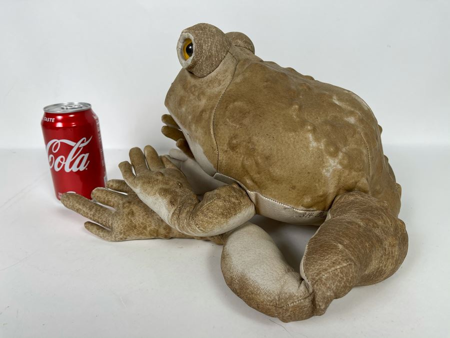 Hand Signed Charleen Kinser Designs Plush Leather Frog [Photo 4]