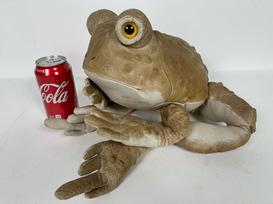 Hand Signed Charleen Kinser Designs Plush Leather Frog