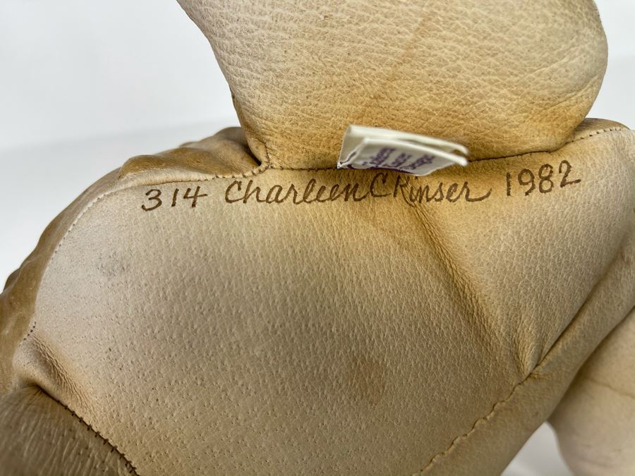 Hand Signed Charleen Kinser Designs Plush Leather Frog [Photo 10]