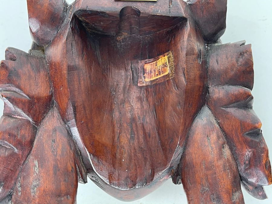 Hand Carved Wooden Asian Face Mask 6W X 8H [Photo 9]