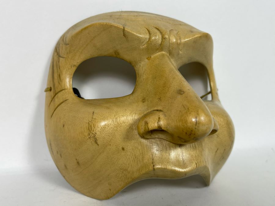 Hand Carved Face Mask From Novica Collection Indonesia 6W X 5H [Photo 4]