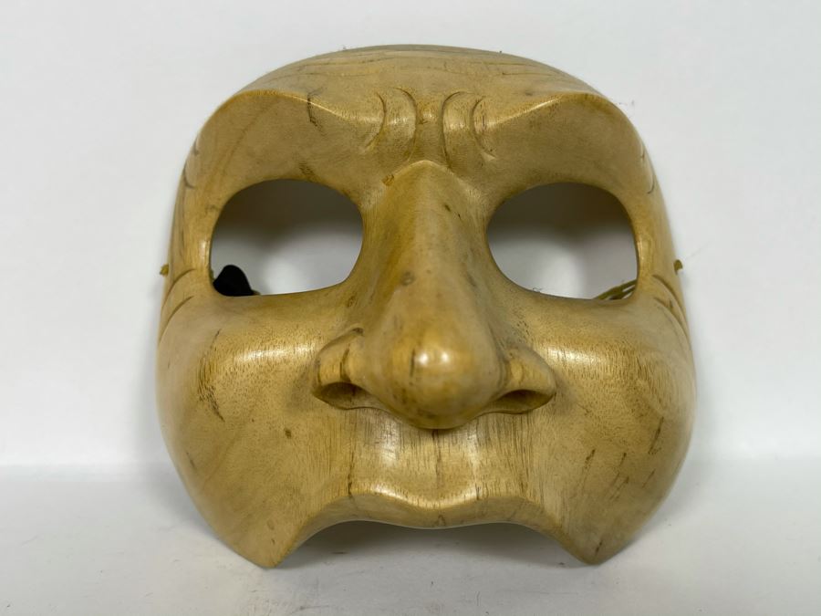 Hand Carved Face Mask From Novica Collection Indonesia 6W X 5H [Photo 2]