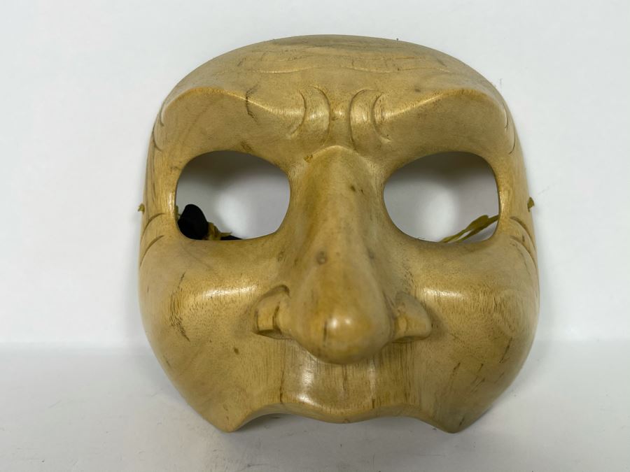 Hand Carved Face Mask From Novica Collection Indonesia 6W X 5H [Photo 1]