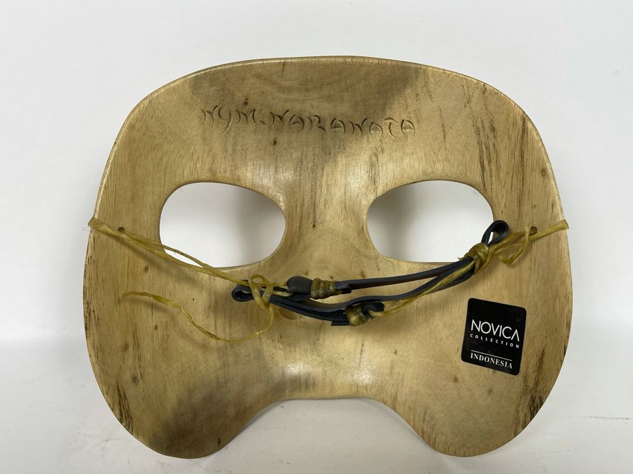 Hand Carved Face Mask From Novica Collection Indonesia 6W X 5H [Photo 5]