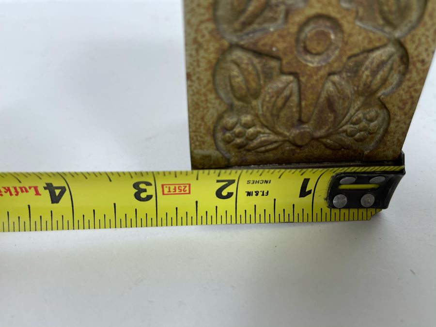 Antique Toy Cast Iron Safe Deposit Safe With 1897 Patent Date 3W X 2.5D X 4H [Photo 11]