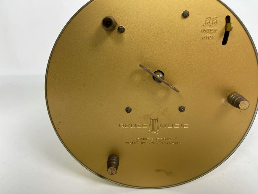 Vintage Reuge Music Sainte-Croix Switzerland Clockwork Singing Birds Cage Automaton Working 6W X 11H [Photo 6]