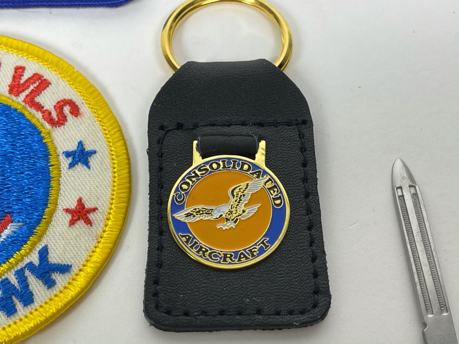 General Dynamics Collectibles Lot Including Tomahawk Patches, General Dynamics Convair Division Pocket Knives And Various Pins Including Atlas Rocket 25 [Photo 9]