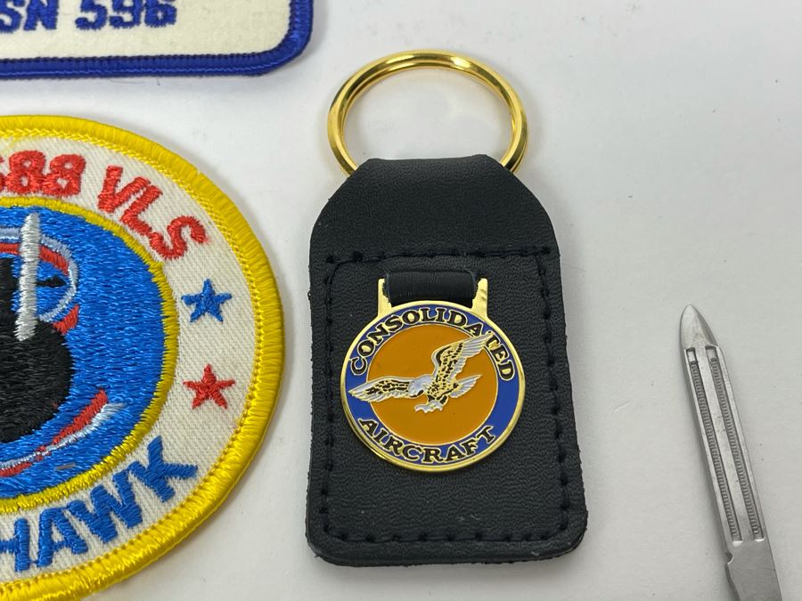 General Dynamics Collectibles Lot Including Tomahawk Patches, General Dynamics Convair Division Pocket Knives And Various Pins Including Atlas Rocket 25 [Photo 10]