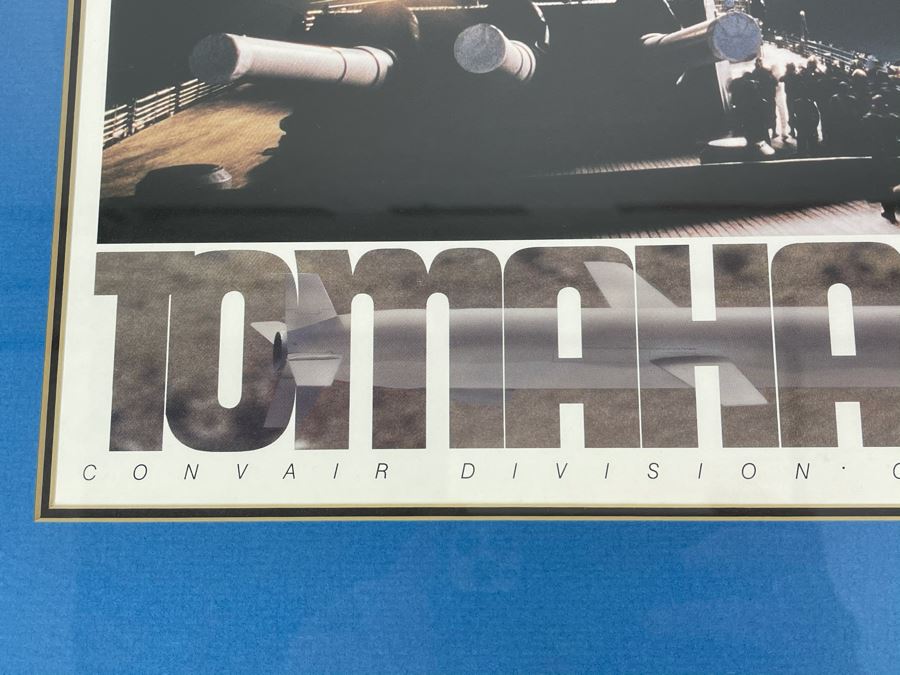 Framed US Navy Tomahawk Missle Convair Division General Dynamics Desert Storm Print 21 X 15 [Photo 3]