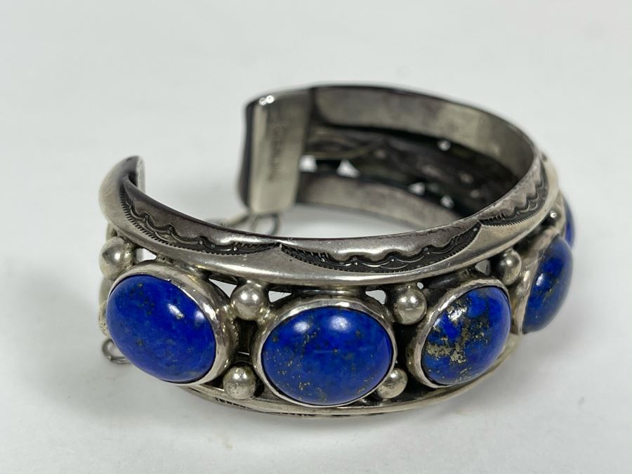 Signed Orville Tsinnie Navajo New Mexico - Lapis Lazuli And Sterling ...