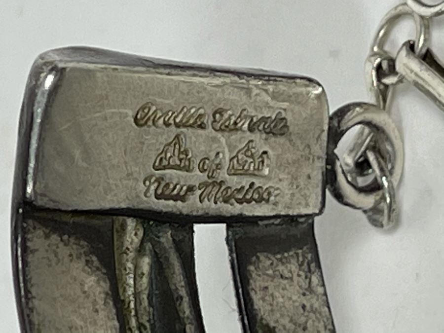 Signed Orville Tsinnie Navajo New Mexico - Lapis Lazuli And Sterling Silver Bracelet 93.5g [Photo 11]