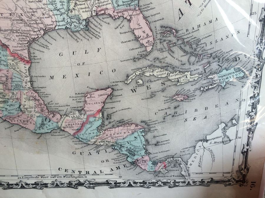 Vintage Map 1861 - Johnson's North America by Johnson & Browning [Photo 3]