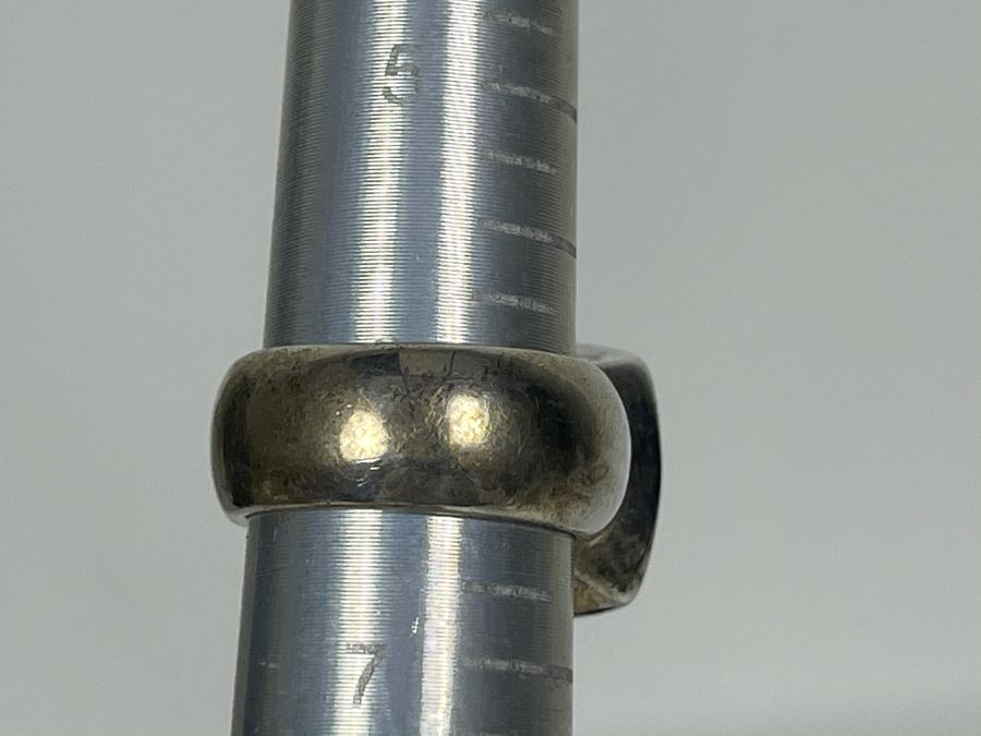 Sterling Silver Amber Ring Size 6 13.7g [Photo 7]