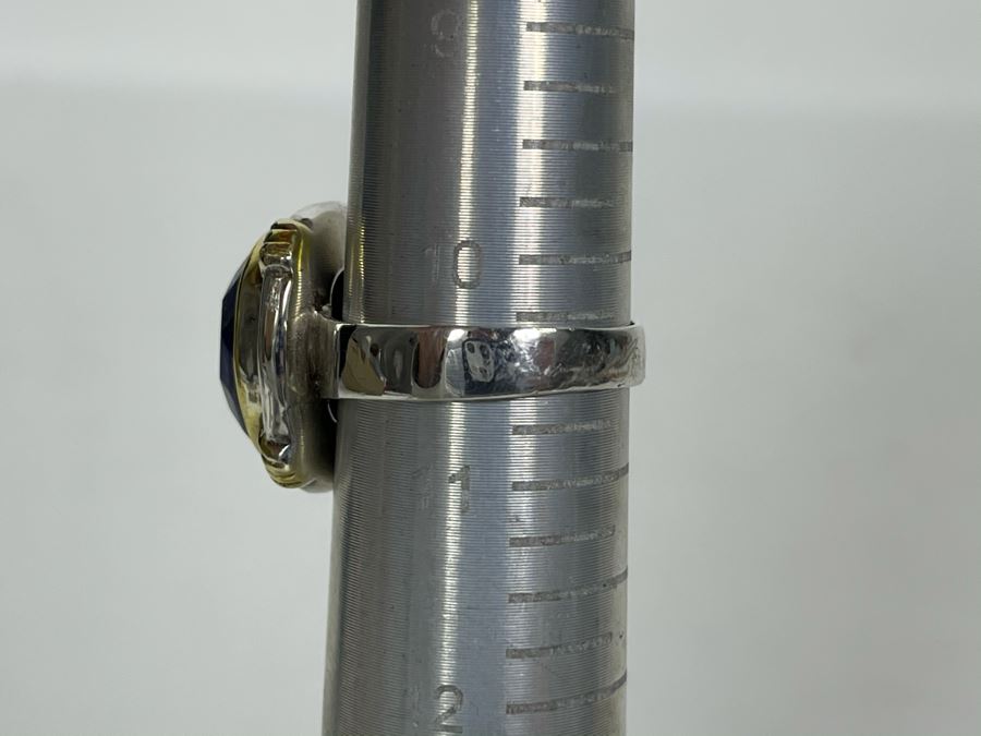 Sterling Silver Lapis Lazuli Ring Size 10.5 9.9g [Photo 8]