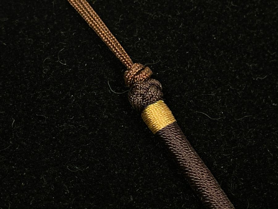 Vintage Signed Asian Relief Carved Wooden Frogs Pendant (Three Wise Frogs See-No-Evil, Hear-No-Evil, Speak-No-Evil) 24L [Photo 9]