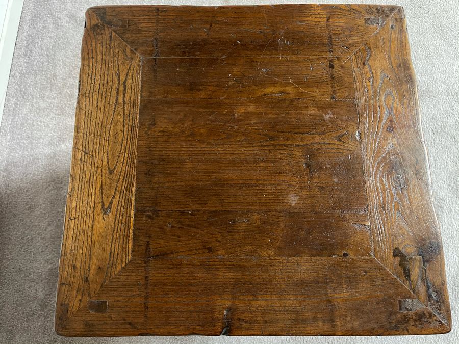 Vintage Asian Wooden Side Table 16W X 20.5H [Photo 4]