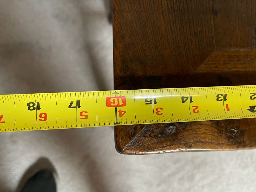 Vintage Asian Wooden Side Table 16W X 20.5H [Photo 8]