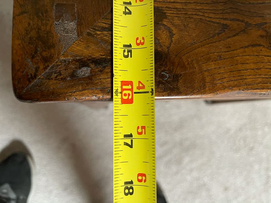 Vintage Asian Wooden Side Table 16W X 20.5H [Photo 9]